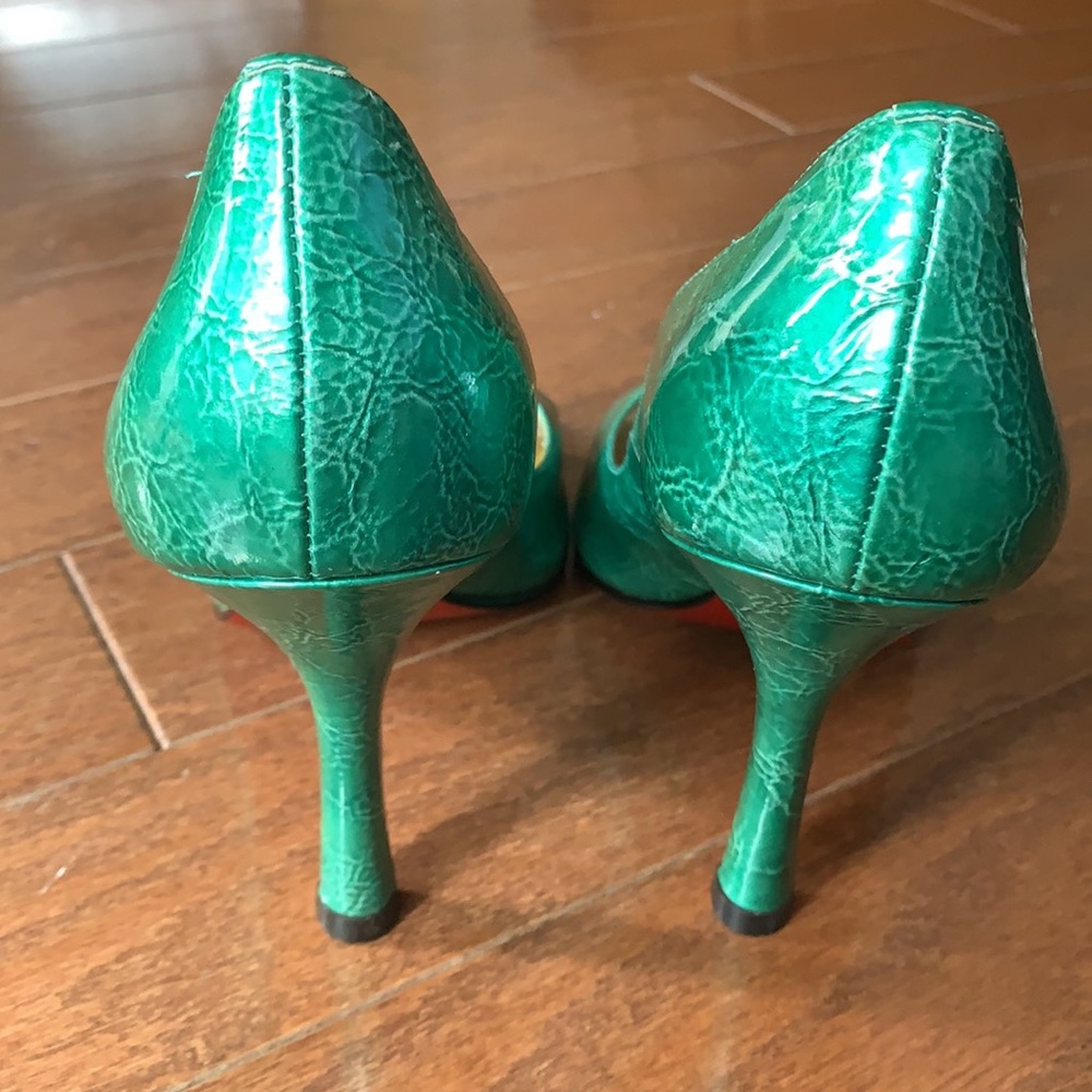 Sergio Zelcer Funky Retro Stiletto 4” Heels Pumps Size 6 Handmade in Brazil - Picture 3 of 15